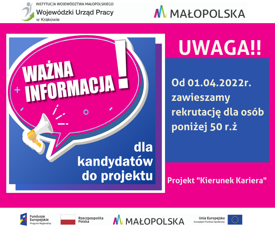 Kierunek Kariera - plakat Plakat dotyczący projektu Kierunek Kariera