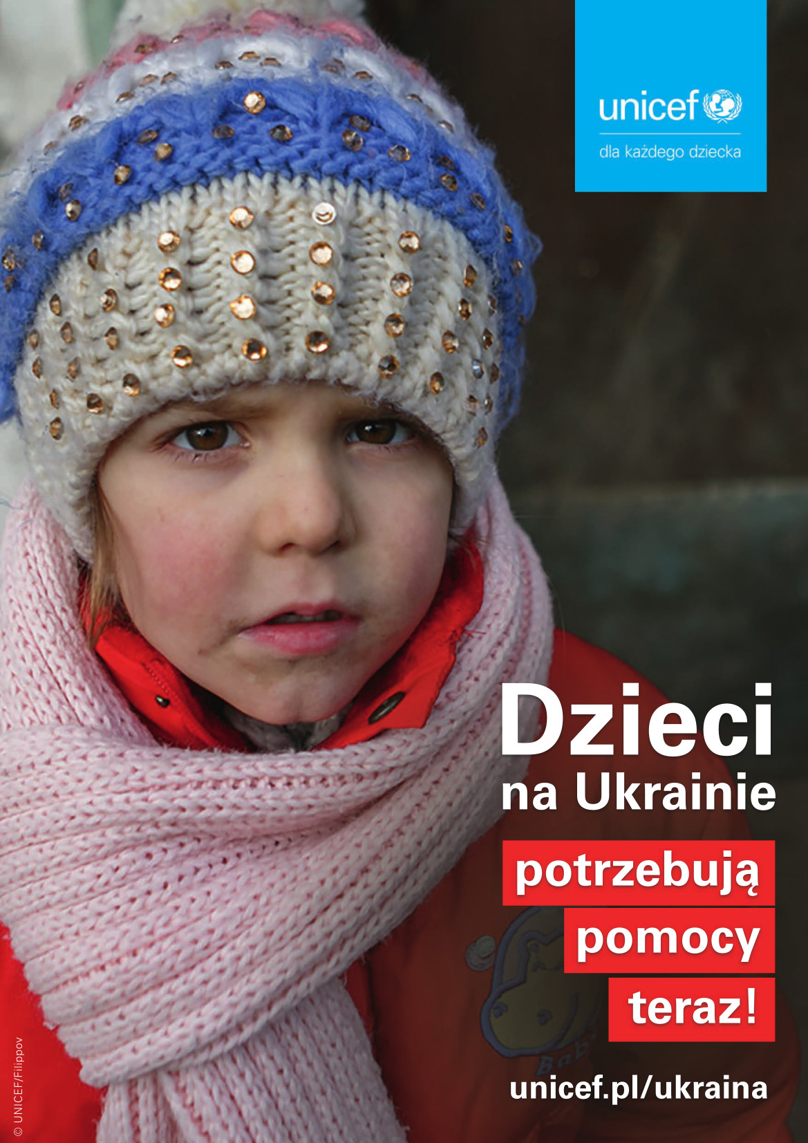 Plakat Pomoc dzieciom z Ukrainy Plakat Pomoc dzieciom z Ukrainy