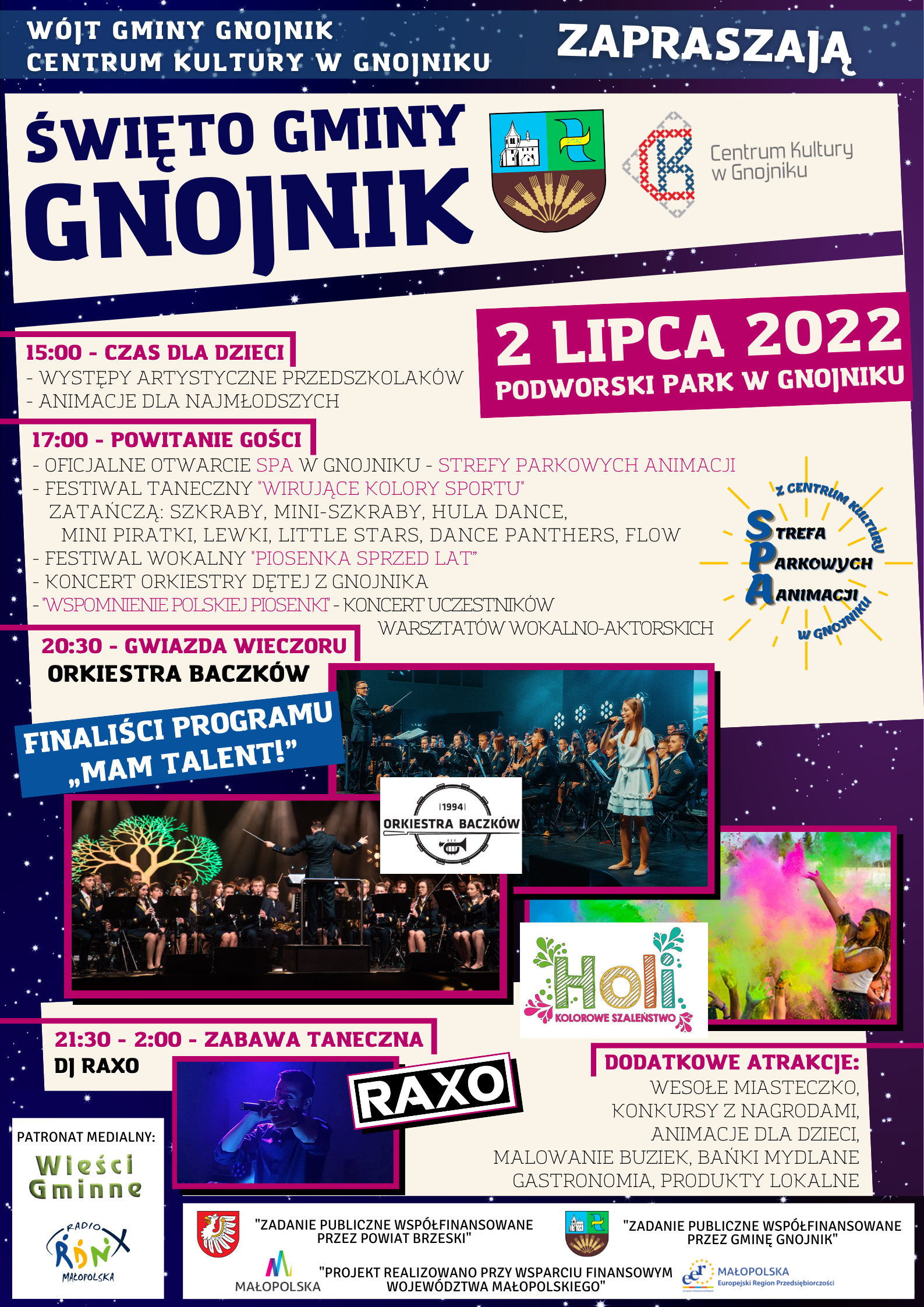 Plakat Dni Gminy Gnojnik 2022 Plakat Dni Gminy Gnojnik 2022