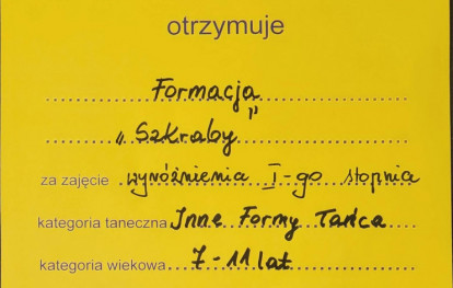 Dyplom dla Szkrabów
