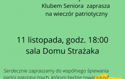 Zaproszenie na Święto Niepodległości Zaproszenie na Święto Niepodległości