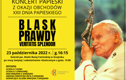 Plakat koncertu papieskiego Plakat koncertu papieskiego