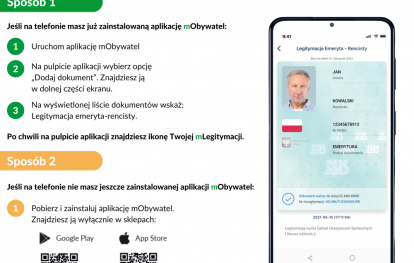 Ulotka informacyjna na temat mLegitymacji emeryta-rencisty Ulotka informacyjna na temat mLegitymacji emeryta-rencisty