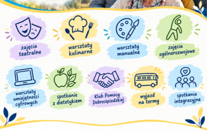 Stowarzyszenie „Na Śliwkowym Szlaku” zaprasza seniorów do udziału w projekcie - plakat Stowarzyszenie „Na Śliwkowym Szlaku” zaprasza seniorów do udziału w projekcie - plakat