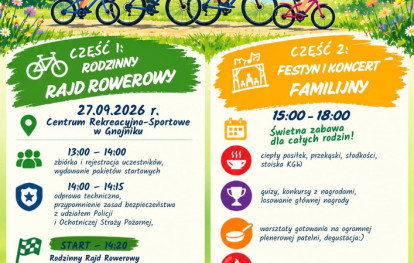 plakat - Rodzinny Rajd Rowerowy w Gnojniku plakat - Rodzinny Rajd Rowerowy w Gnojniku