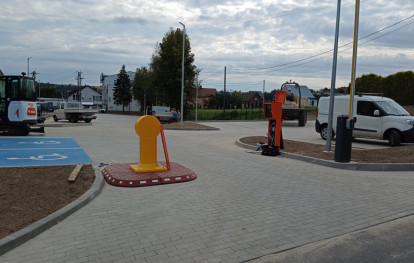 Parking w Gnojniku - wyjazd