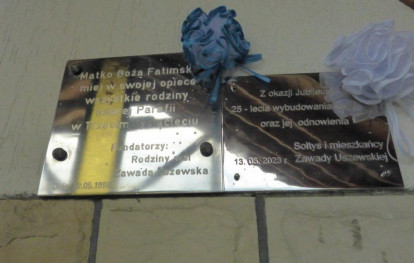 Jubileusz 25-lecia Kaplicy Matki Boskiej Fatimskiej w Zawadzie Uszewskiej Jubileusz 25-lecia Kaplicy Matki Boskiej Fatimskiej w Zawadzie Uszewskiej