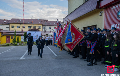 Jubileusz 90-lecia OSP Gnojnik - meldunek jednostek OSP