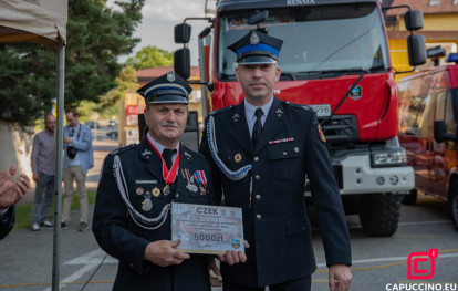 Jubileusz 90-lecia OSP Gnojnik - zdjęcie Wójta Gminy Gnojnik i Prezesa OSP