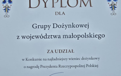 Udział grupy wieńcowej z Uszwi w Dożynkach Prezydenckich 2025 Udział grupy wieńcowej z Uszwi w Dożynkach Prezydenckich 2025