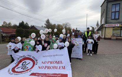 Akcja No promil - no problem – dzieci z Uszwi i Gnojnika z ważnym przekazem dla dorosłych