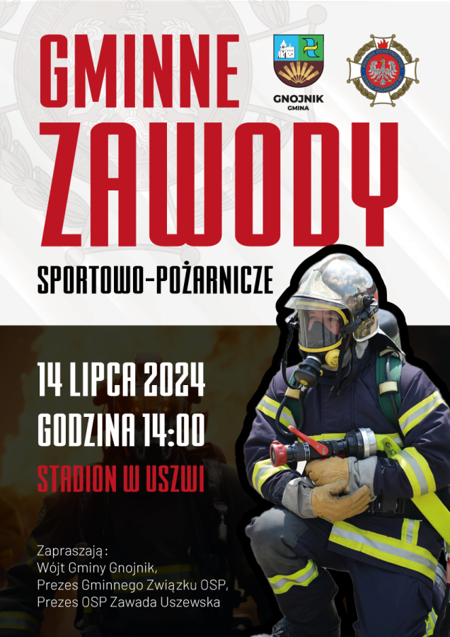 Plakat wydarzenia: Gminne zawody sportowo-pożarnicze
